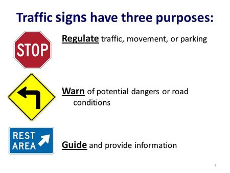 2.01 Signs Signals Markings & Speed Limits