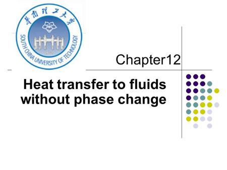 Heat transfer to fluids without phase change