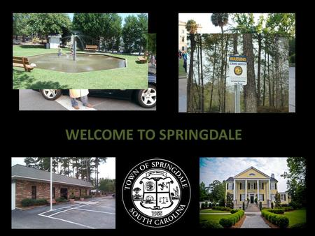 WELCOME TO SPRINGDALE. Incorporated in 1955 to preserve a quality of life that fosters family and community values – Personable Public Services at Affordable.
