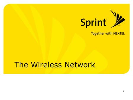 1 The Wireless Network. 2 Agenda Brief Introduction A list of the products and solutions Why Sprint Next Steps / Q & A.