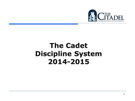 1 The Cadet Discipline System 2014-2015. 2 Overview Blue Book Corrections and Punishments Merits/Demerits Investigations & Boards Appeals Class Absences.