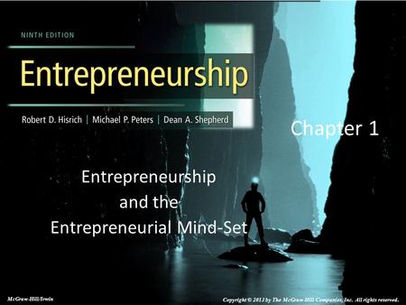 Entrepreneurship and the Entrepreneurial Mind-Set