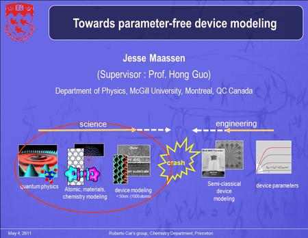 Towards parameter-free device modeling