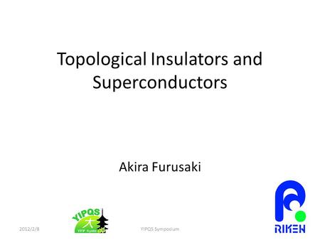Topological Insulators and Superconductors