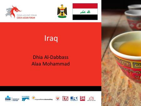 Iraq Dhia Al-Dabbass Alaa Mohammad. EMBASSYOF THE REPUBLIC OF IRAQ PRAGUE سفارة جمهورية العراقبـــراغ The former regime in Iraq left the legacy of the.