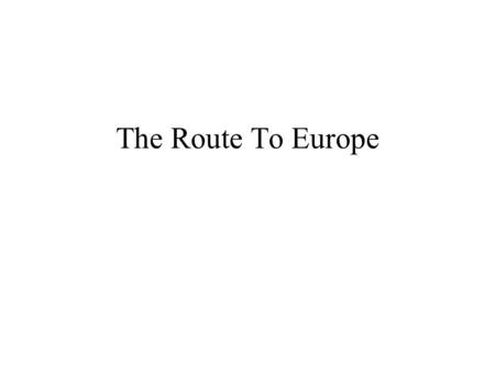 The Route To Europe. Three waves of migration through Turkey 1) 1979-87 (mostly Iranians); 2) 1988-93 (Iraqi Kurds); 3) 1994 onwards (diversified)