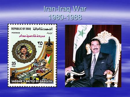Iran-Iraq War 1980-1988.