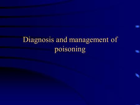 Diagnosis and management of poisoning. Agents involved in poisoning: National Poisons Information Service (NPIS) enquiries.