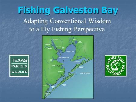 Fishing Galveston Bay Adapting Conventional Wisdom to a Fly Fishing Perspective.