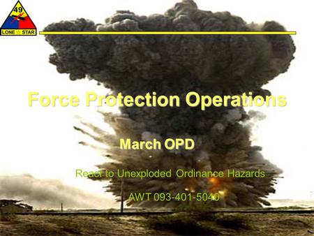 Force Protection Operations