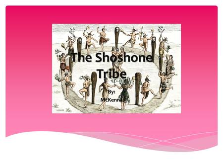 The Shoshone Tribe By: McKenna