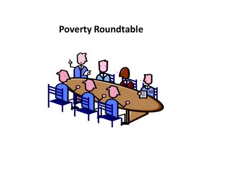 Poverty Roundtable. Research CALC-First Meeting Poverty Roundtable Definition of Poverty: People live in poverty when denied the income and resources.