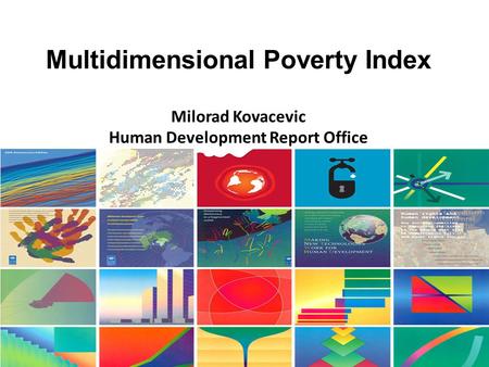 Multidimensional Poverty Index Human Development Report Office