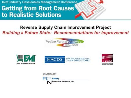Reverse Supply Chain Improvement Project Building a Future State: Recommendations for Improvement Developed by.