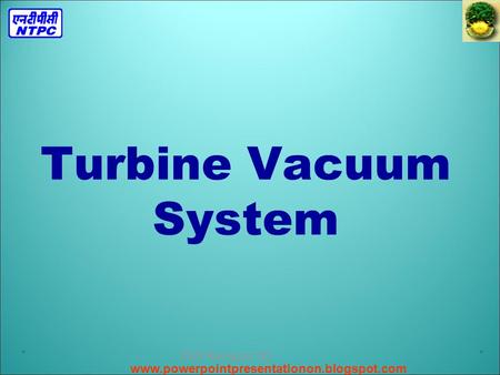 Turbine Vacuum System PMI Revision 00