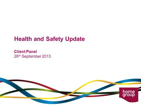 Health and Safety Update Client Panel 26 th September 2013.