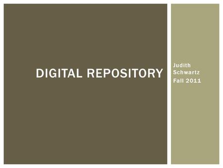 Judith Schwartz Fall 2011 DIGITAL REPOSITORY.  Will include thirty printed magazine ads focusing on “Cause Marketing” campaigns from the 1990s.  Explores.