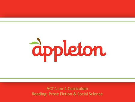 Reading: Prose Fiction & Social Science