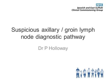 Suspicious axillary / groin lymph node diagnostic pathway Dr P Holloway 1.