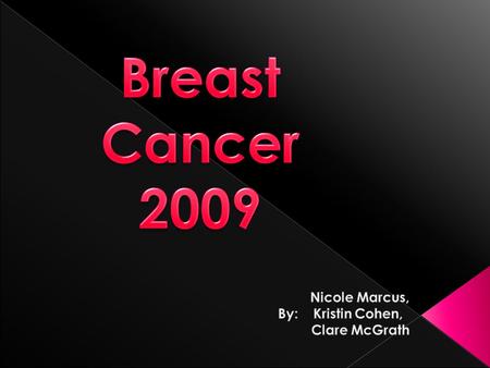  Breast cancer is where malignant (harmful) cells are found in the breast tissue. This can happen to males and females.  Worldwide, breast cancer is.