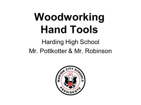 Woodworking Hand Tools