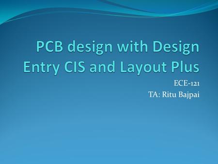 PCB design with Design Entry CIS and Layout Plus
