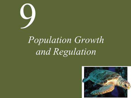 9 Population Growth and Regulation. 9 Population Growth and Regulation Case Study: Human Population Growth Life Tables Age Structure Exponential Growth.
