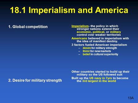 18.1 Imperialism and America