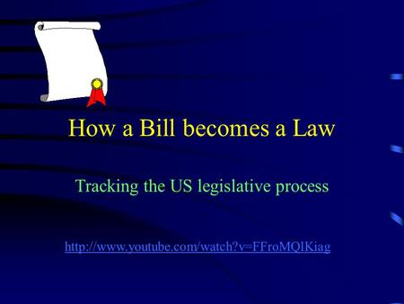 How a Bill becomes a Law Tracking the US legislative process