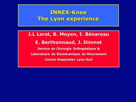 INNEX-Knee The Lyon experience