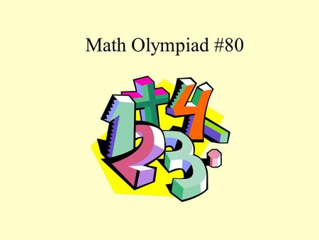 Math Olympiad #80.