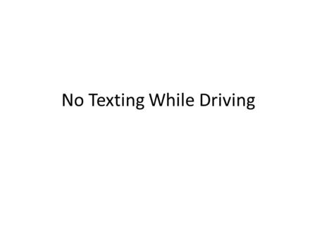 No Texting While Driving. Introduction You'll design the app so that it sends a response to any text message received. You'll also allow the user to customize.