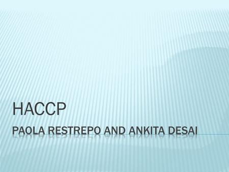 haccp powerpoint presentation free download