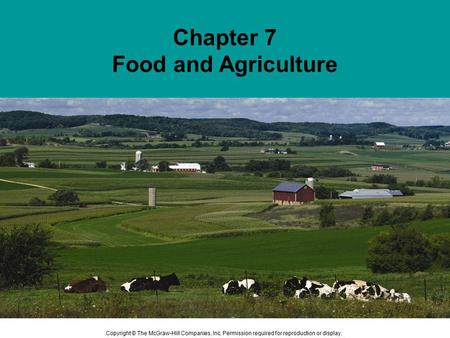 Chapter 7 Food and Agriculture