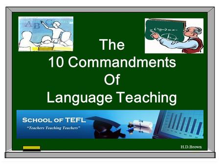 The 10 Commandments Of Language Teaching