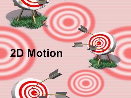 2D Motion.
