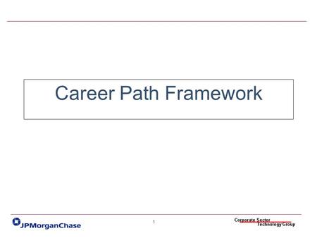 Career Path Framework.