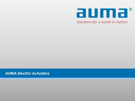 AUMA Electric Actuators