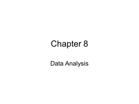 Chapter 8 Data Analysis. Agenda Functions –AND and OR –COUNT, COUNTA, and COUNTIF –CONCATENATE and TRIM –RANK and QUARTILE –MOD and ROW Goal Seek in decision-making.