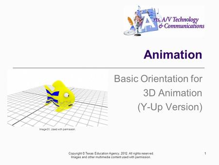 Basic Orientation for 3D Animation (Y-Up Version)