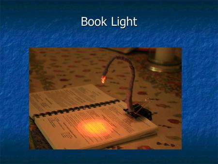 Book Light. Light Emitting Diode 2 - AAA Batteries Push Button Switch Circuit Diagram.