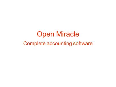 Complete accounting software