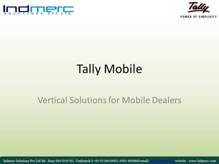 Vertical Solutions for Mobile Dealers