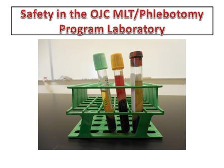 This slide presentation is to show the location of safety and infection control equipment in the MLT classroom/laboratory.