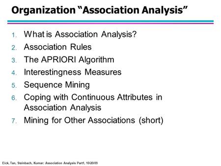 Organization “Association Analysis”