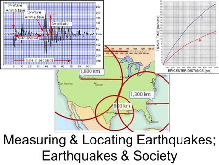 Measuring & Locating Earthquakes; Earthquakes & Society