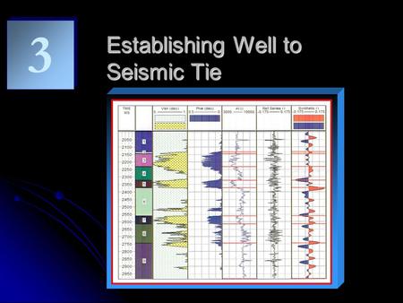 Establishing Well to Seismic Tie