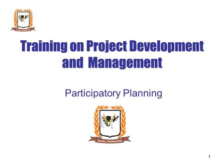 Training on Project Development and Management