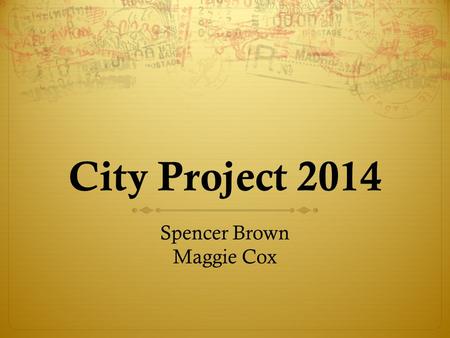 City Project 2014 Spencer Brown Maggie Cox. Overview  New York City  Greensboro/Durham  London  Serbia.