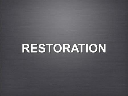 RESTORATIONRESTORATION. ENMITY AND SEPARATION “Behold, the Lord’s hand is not so short That it cannot save; Nor is His ear so dull That it cannot hear.